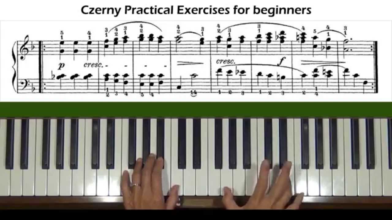 Czerny Practical Exercises for Beginners Op. 599, No. 42 Piano Tutorial