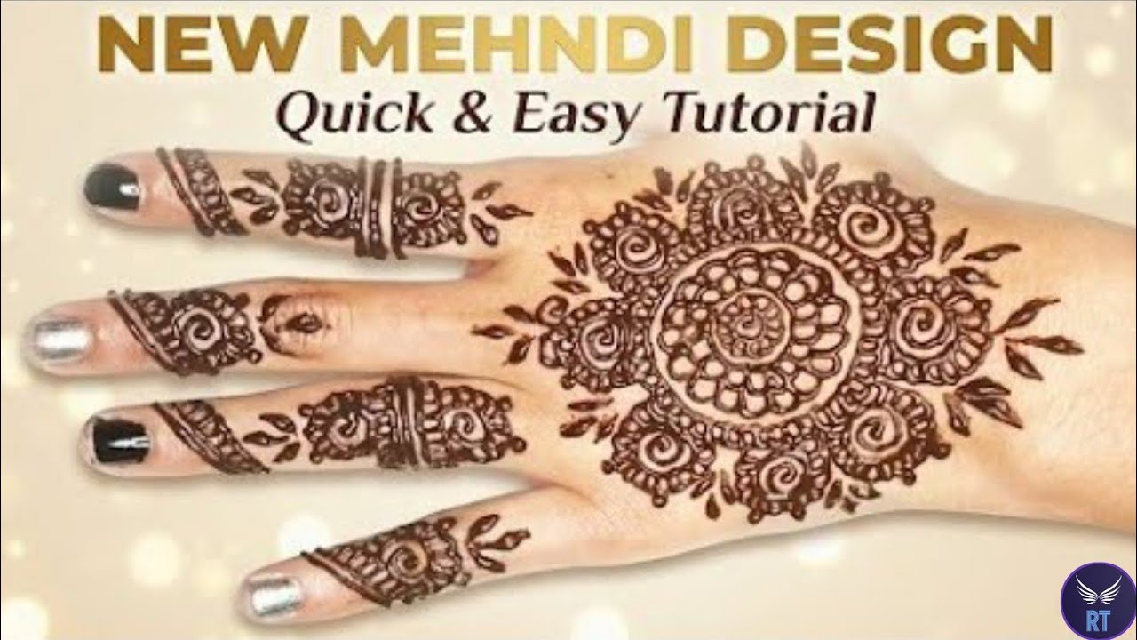 Easy and Simple New Mehndi Design / Step by Step sikhe / RT CREATIVITY 