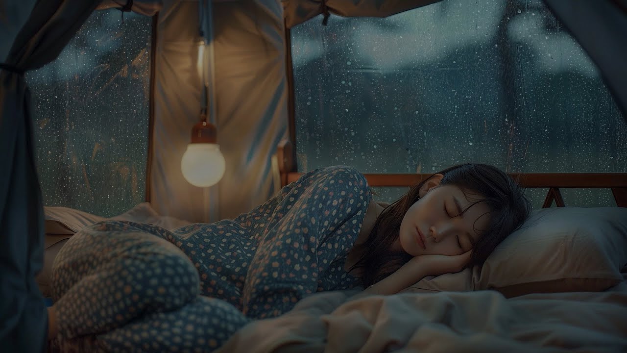 Дождь, чтобы спать! Дождь в палатке ⛺ Звук дождя в палатке с громом для сна и отдыха ⛈️
