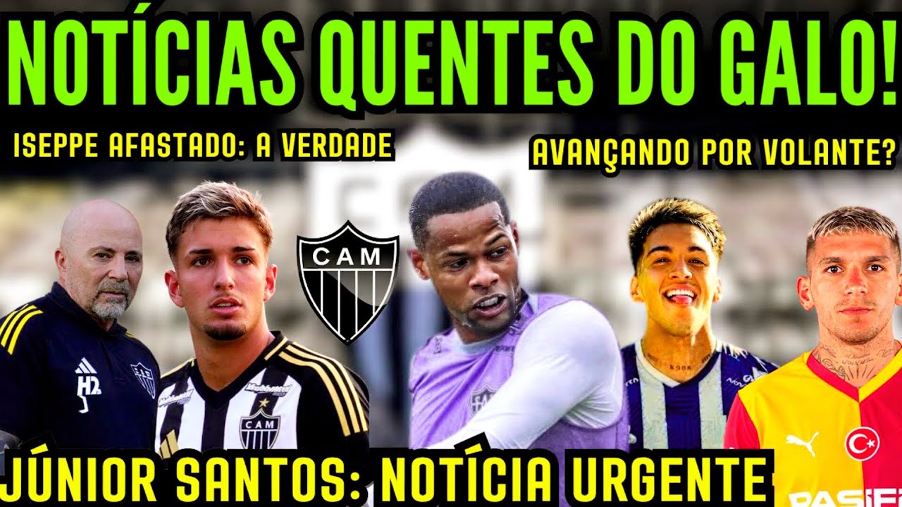 URGENTE! JÚNIOR SANTOS AVANÇA COM O CORINTHIANS | ISEPPE: A VERDADE  VOLANTE CHEGANDO? ZAGA PREOCUPA