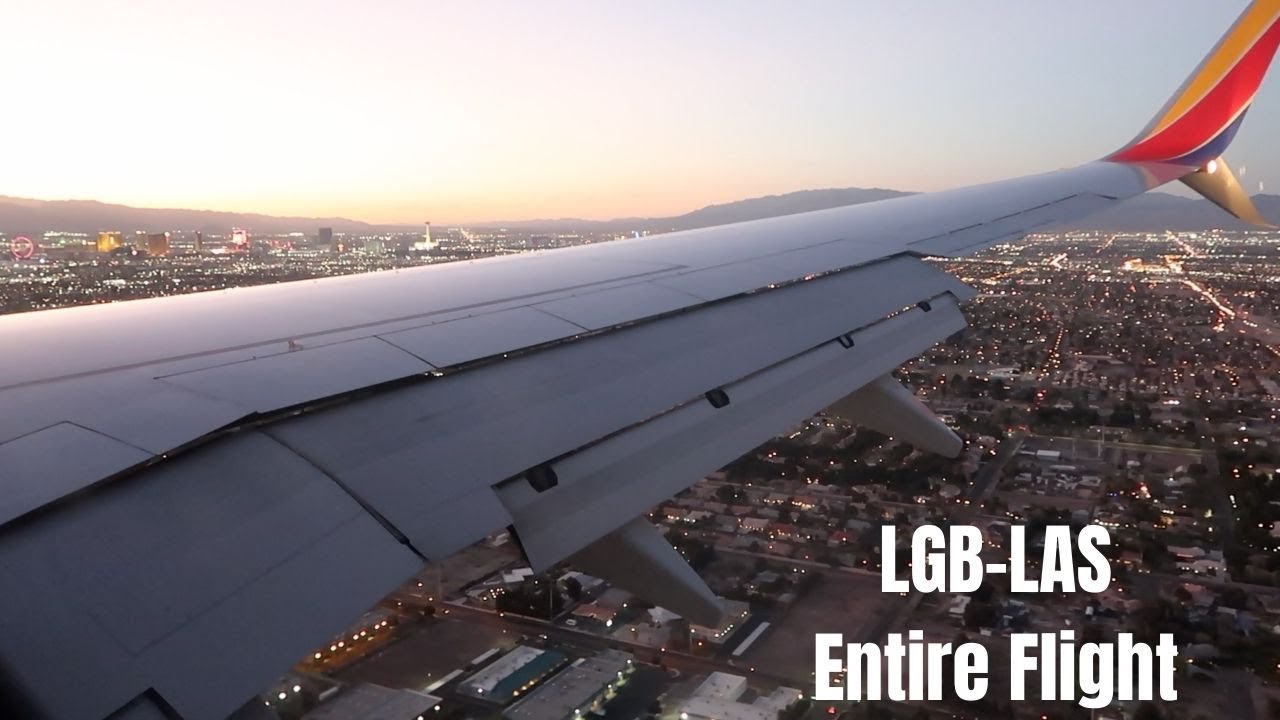 Southwest Airlines Long Beach to Las Vegas LGB-LAS  ENTIRE FLIGHT