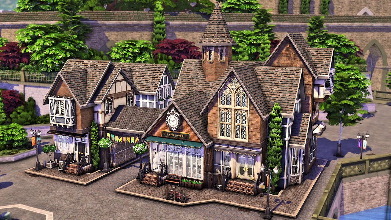 Windenburg Bridal Boutique, Bespoke Jewellers, Dance Studio + more | The Sims 4 Speed Build