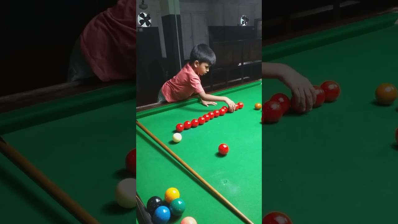 our student (5 years old)  junior snooker player  ceylon q school 🇱🇰 Sri Lanka 🇱🇰 🌍