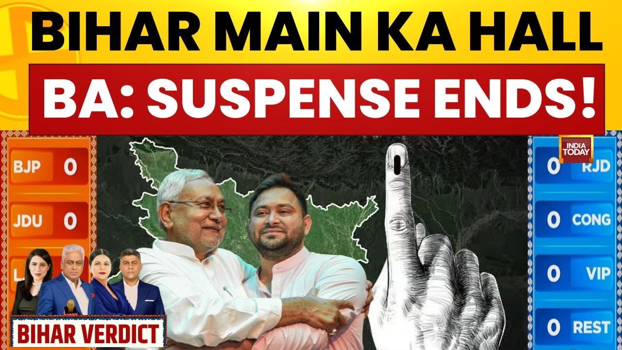 Bihar Chunav Vote Counting: Nitish Kumar's Fate Hangs In Balance As Votes Are Counted | India Today