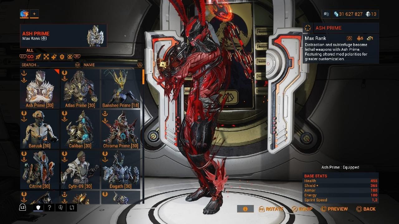 Ash Prime Fashion Frame