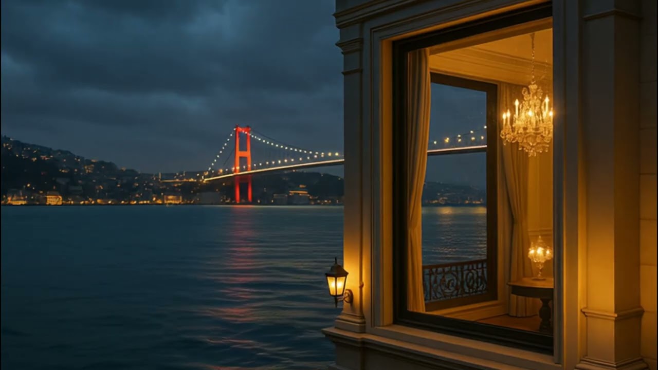 Istanbul Night Rain Ambience 🌧️ | Deep Sleep, Study & Relaxing Sounds