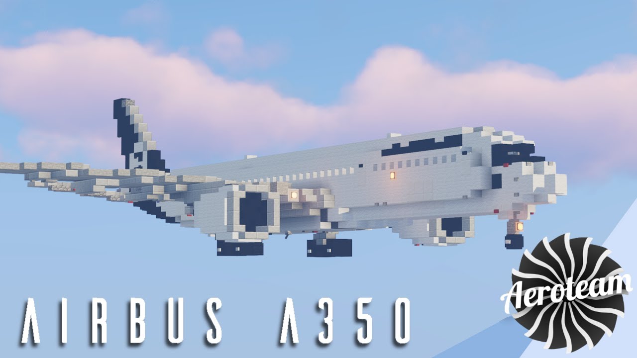 Minecraft Airbus A350 Timelapse