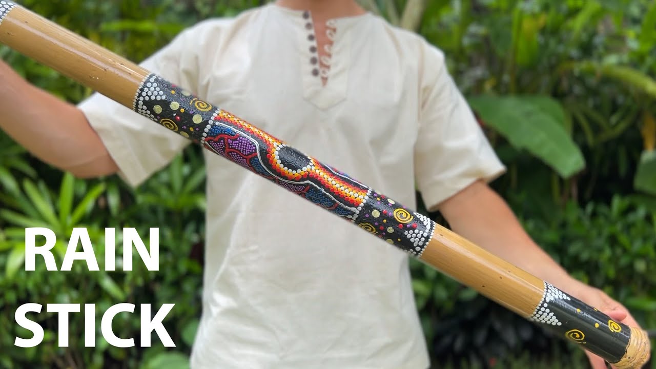 Bamboo RainStick - Soothing Rain Maker  by LIDAH®
