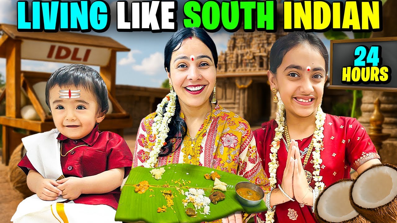 Living Like a SOUTH INDIAN For 24 Hours 🇮🇳 *Shoutouts*🥳 | FAMILY CHALLENGE | @SamayraNarulaOfficial