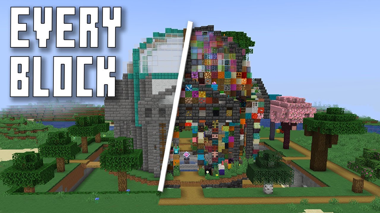 I collected every block and made a building with ALL of them