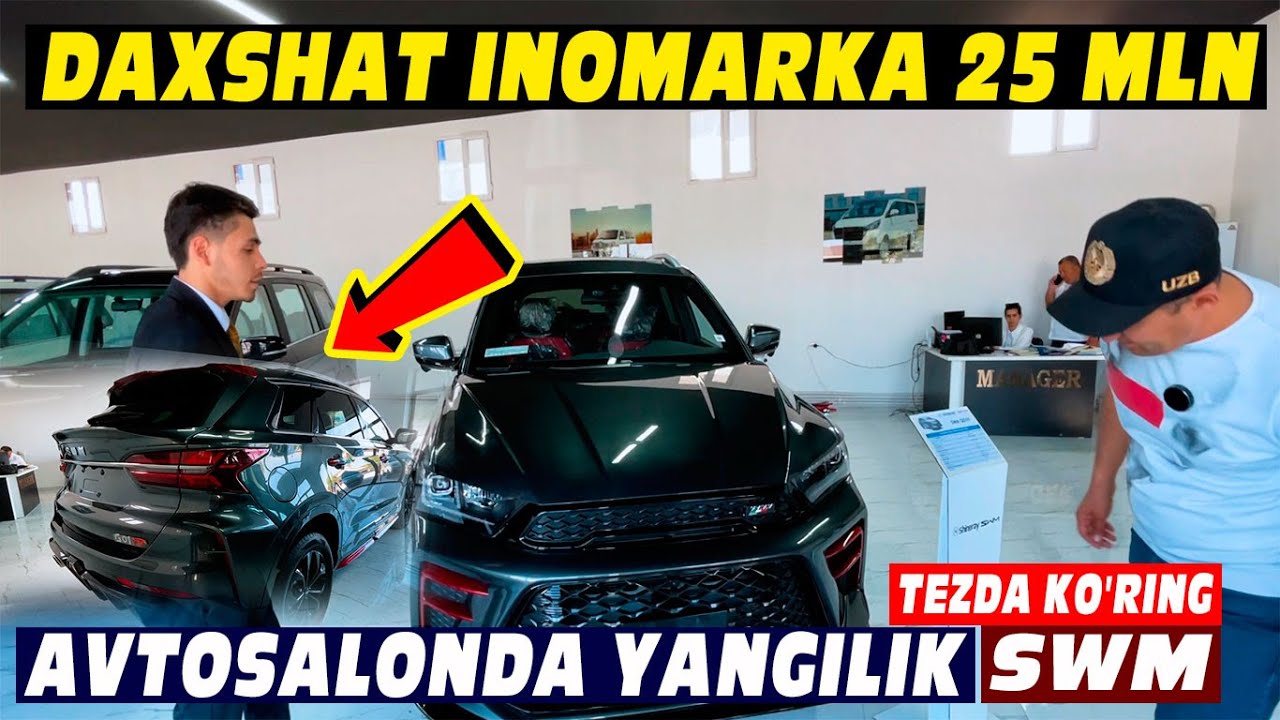 Avtosalonda daxshat yangilik 25 mln inomarka Shineray/SWM/Avtosalon narxi