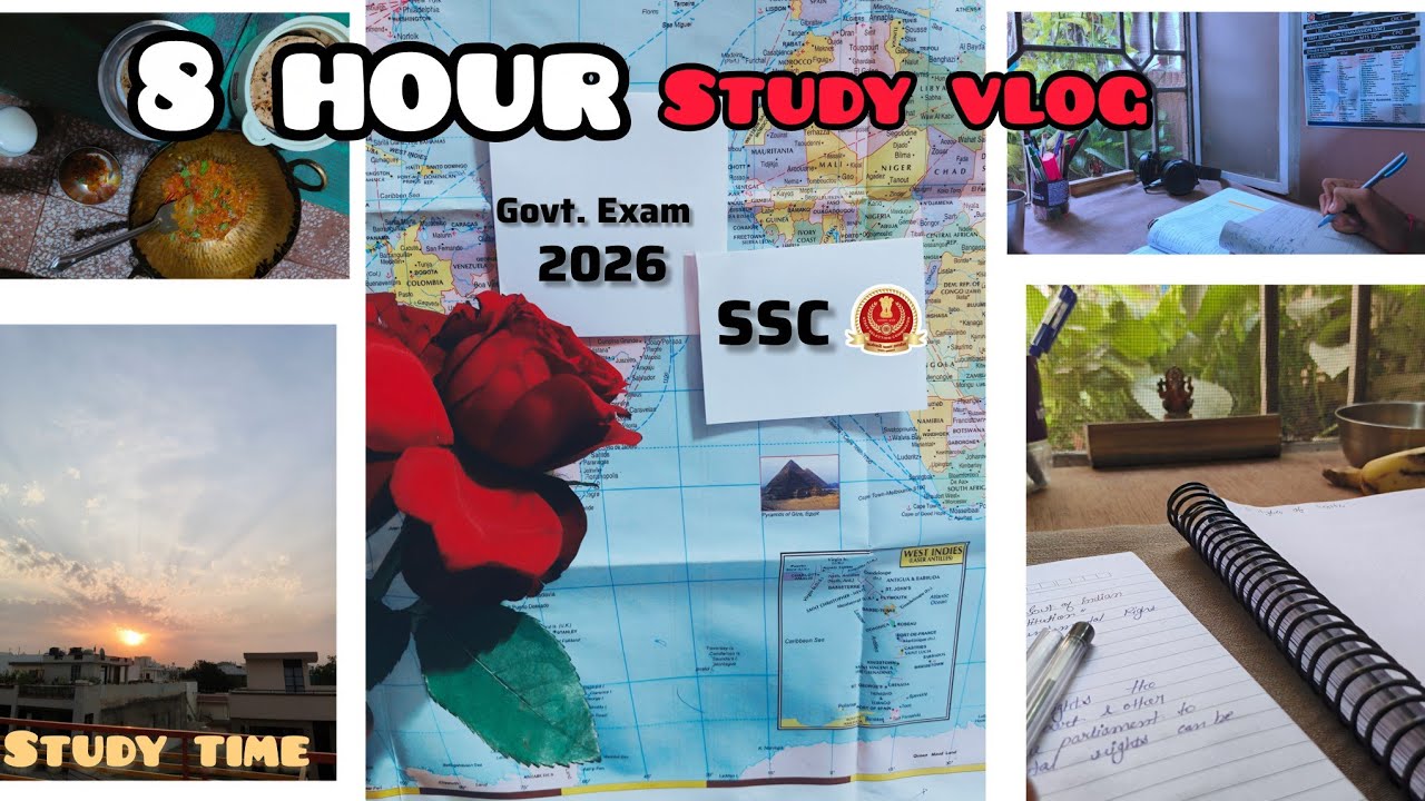 Productive Day In My Life SSC Vlog 📚/Study Vlog 