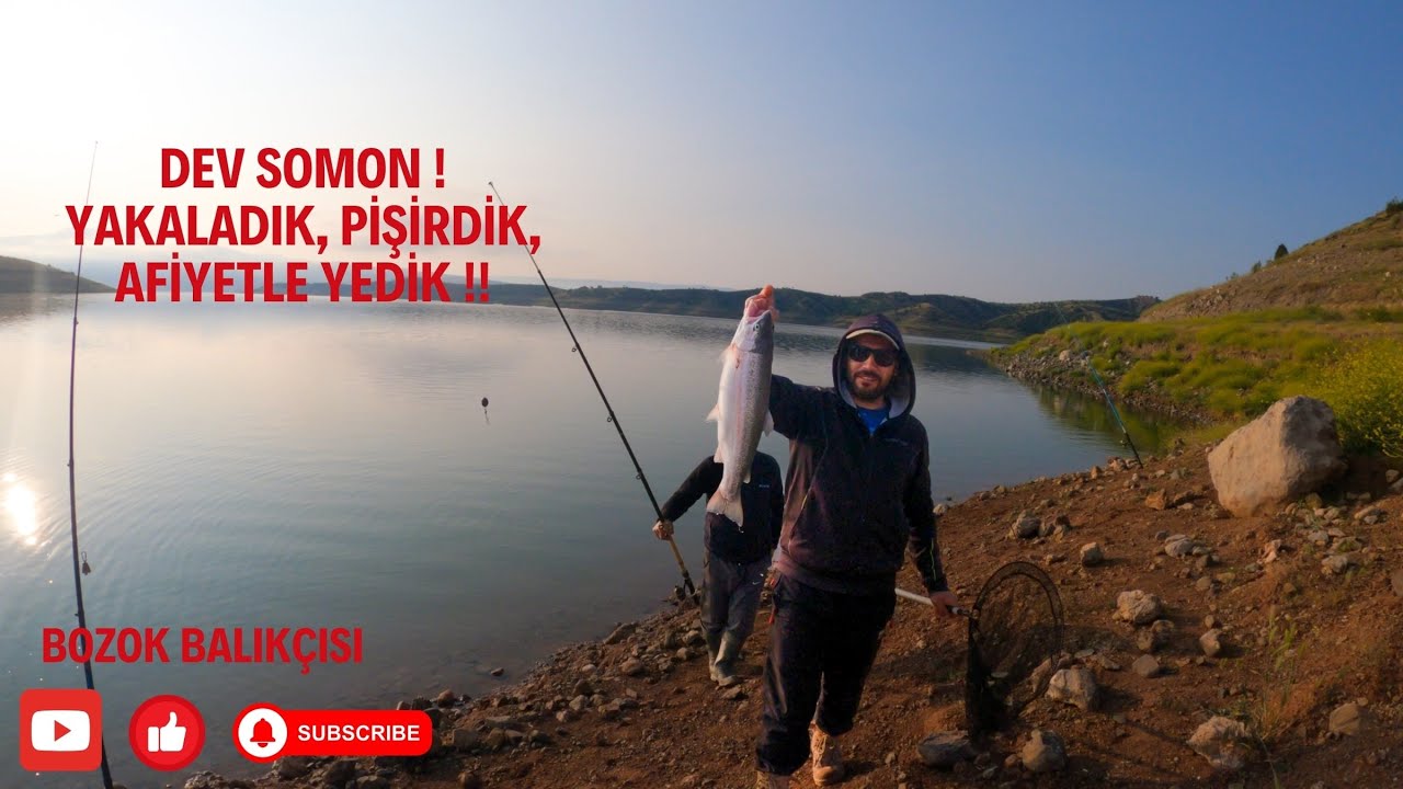 Alabalık Avı I Kamp Ateşinde Kendi Tuttuğumuz Somonları Pişirdik! (Lezzet Efsaneydi)