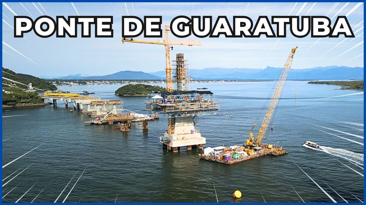 Ponte🏗️ de Guaratuba-Matinhos e seus Acessos - 01/08/2025 - Acompanhamento das Obras - Drone 4K