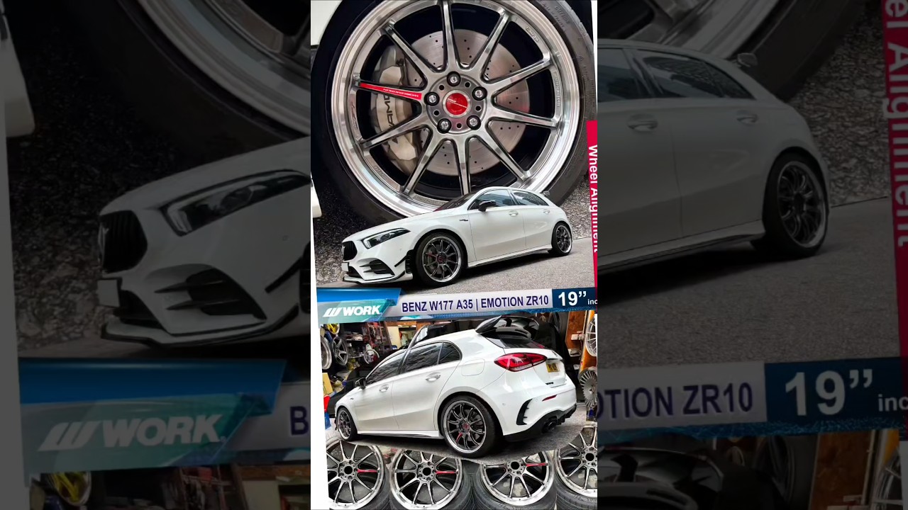 Benz W177 A35 x 19&rdquo; WORK Emotion ZR10  #workwheels #祥記膠輪 #automobile #custom #bridgestone #racing