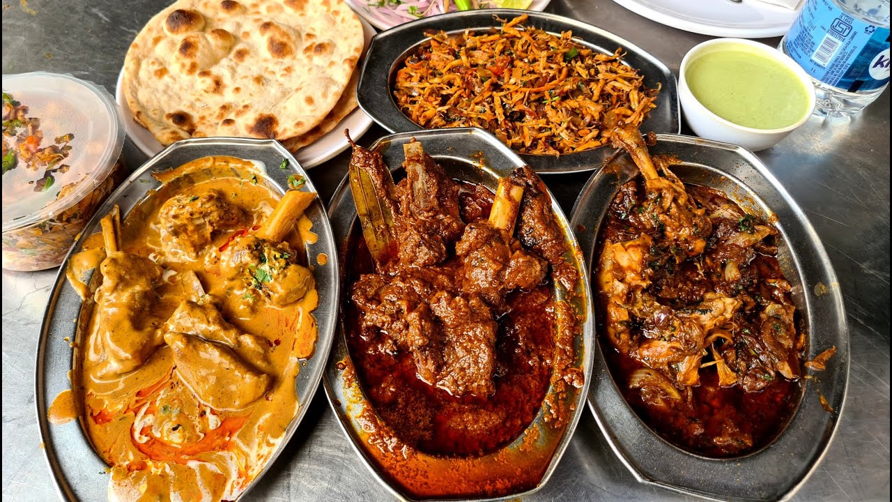 Indian NON VEG STREET FOOD. Patiala Style Masala Butter Chicken, Keema Chicken, Tandoori