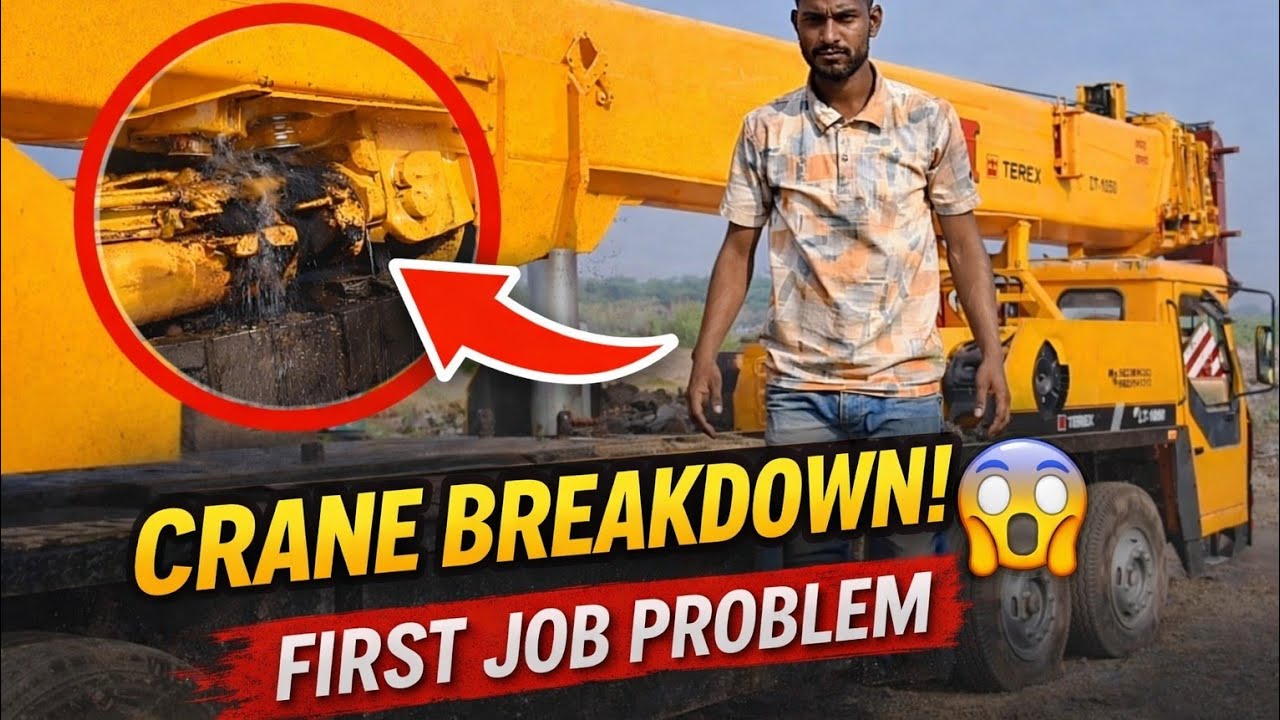 ✅ First Day Job Aur Crane Kharab 😨 पहले दिन ही breakdown हो गईं 😭😭