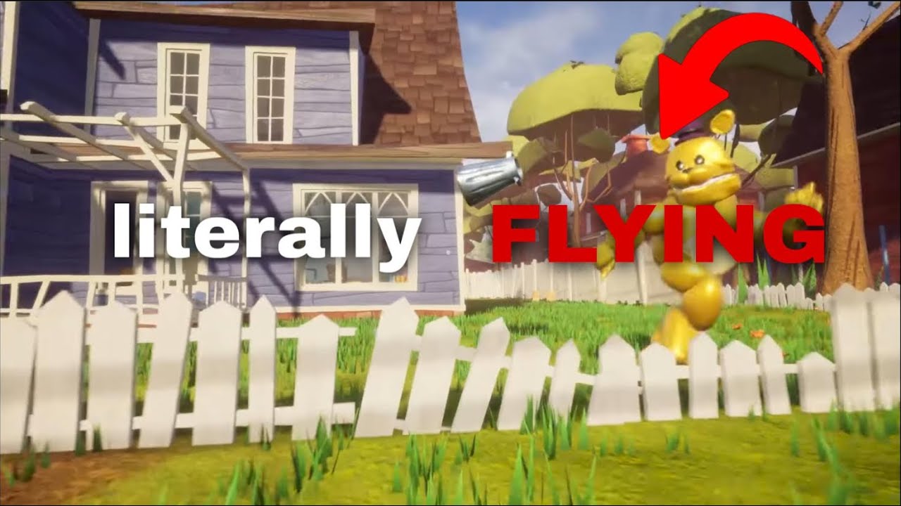 FREDBEAR IS IN HELLO NEIGHBOR NOW??? | Fredbear Hello Neighbor Mod