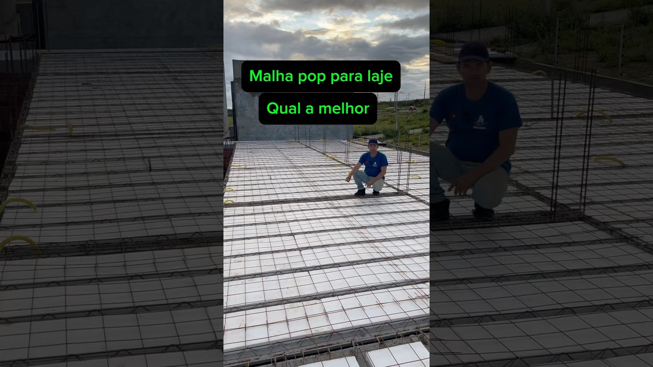 Malha pop para laje qual a que eu uso ￼#short