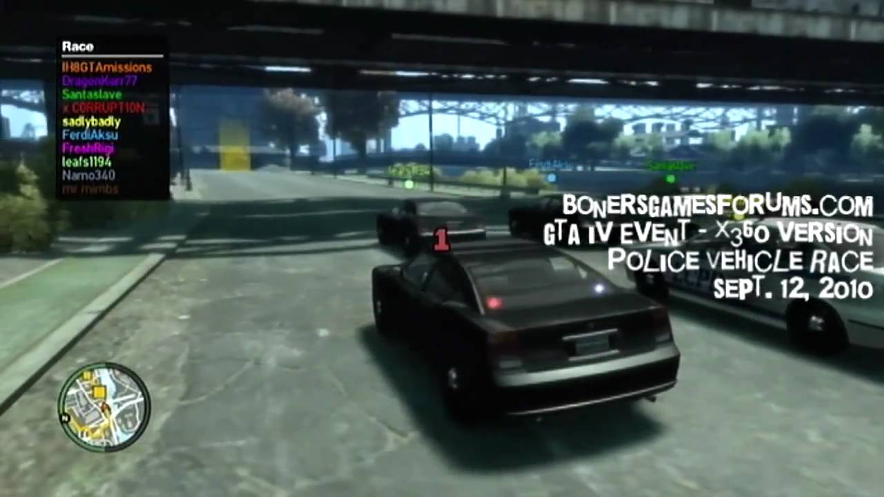 GTA IV - x360 & PC - Races: Police Cars, Bikes & Sports Cars!
