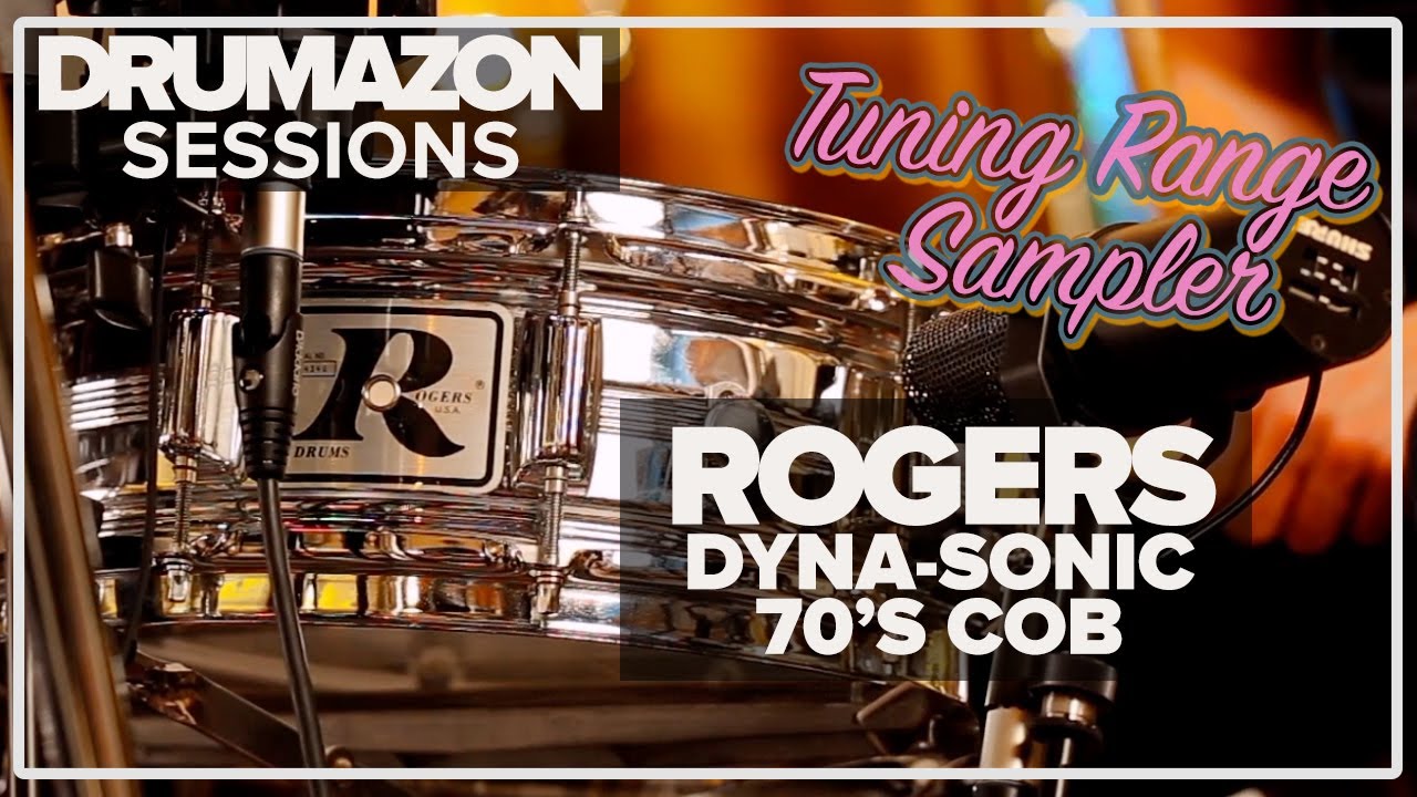 Rogers Dyna-Sonic 14 x 5 Chrome on Brass Snare Drum Demo by Drumazon, Feat: Rocky Morris