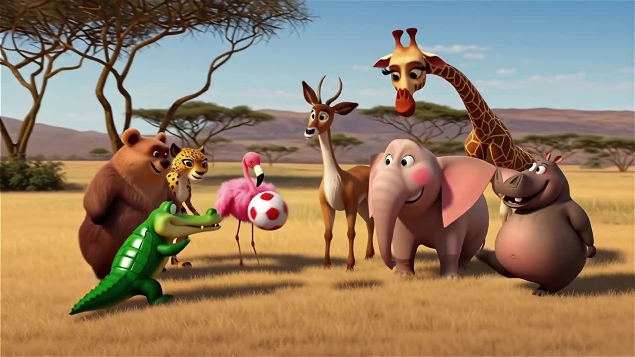 ABC Safari Animals Sounds Song | ABC Song For Kids | Happy Hippo Sings!