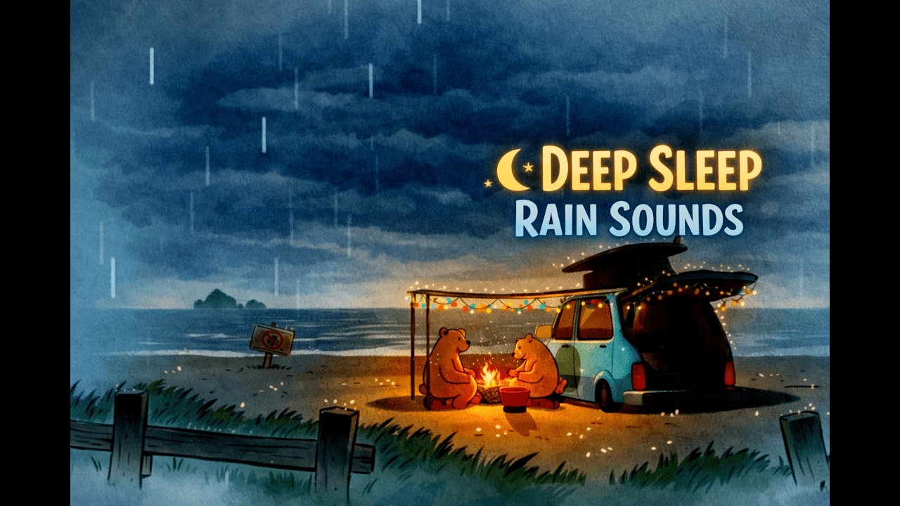 Gentle Night Rain Sounds for Deep Sleep 🌙 | Beat Insomnia, Relaxing Rain for Sleeping#rainsounds