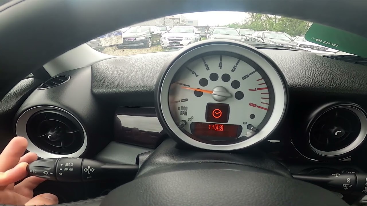 How to Change System Time on Speedometer in Mini One II ( 2006 – 2012 ) - Change Date and Time