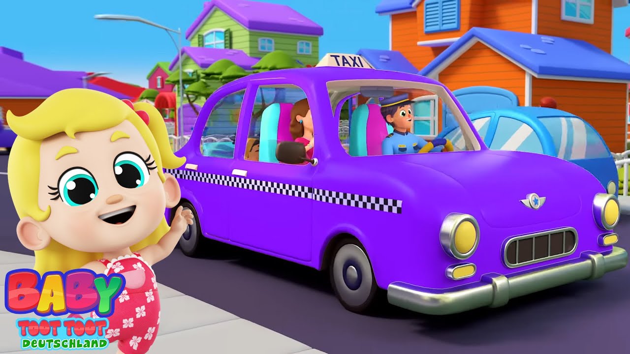 Räder auf dem Taxi Lernlied + Mehr Kinderlieder auf Deutsch