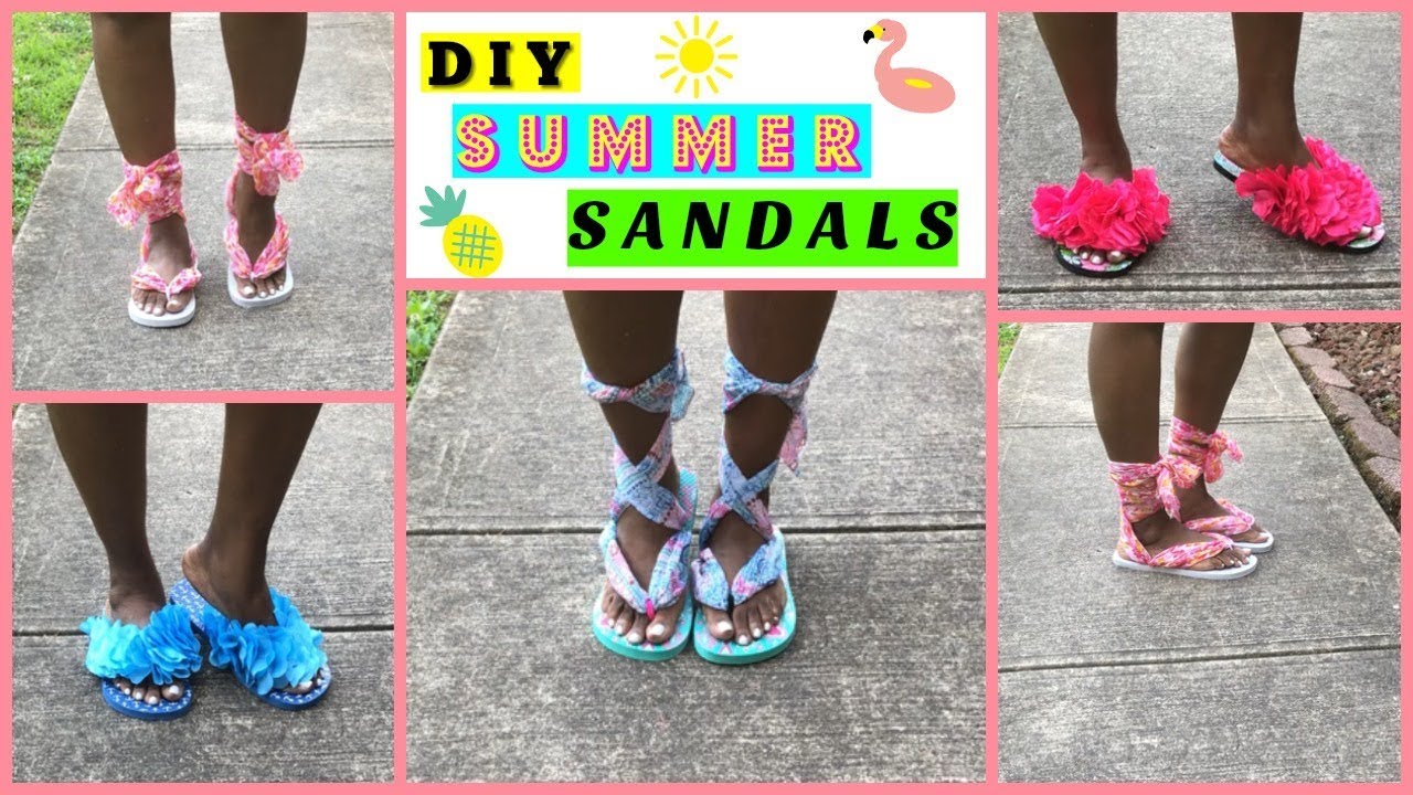 DIY SUMMER SANDALS & TRY ON / SUPER CHEAP & EASY / MoBellaLife TV