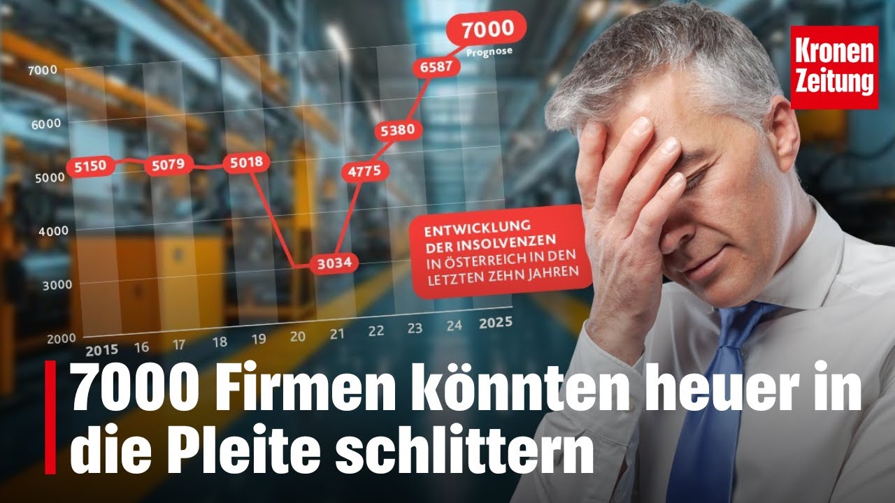 7000 Firmen k&ouml;nnten heuer in die Pleite schlittern | krone.tv NEWS