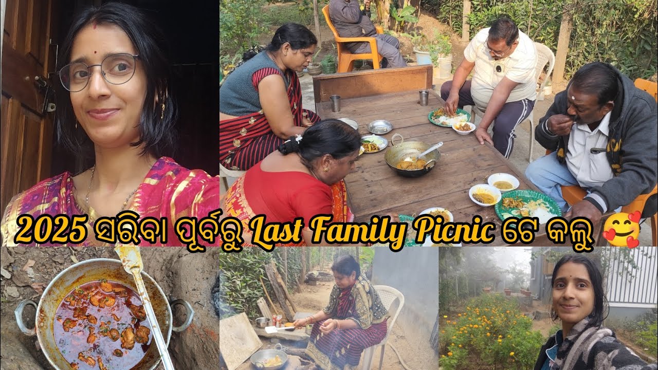 2025 ସରିବା ପୂର୍ବରୁ Last Family Picnic ଟେ ଘରେ କଲୁ //Sambalpuri vlog @sasmitasocio 
