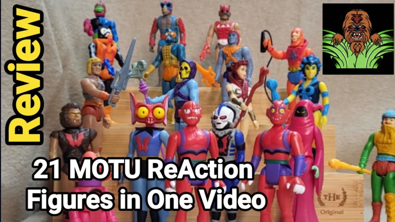 MOTU ReAction Figures x 21 - Super7 3.75