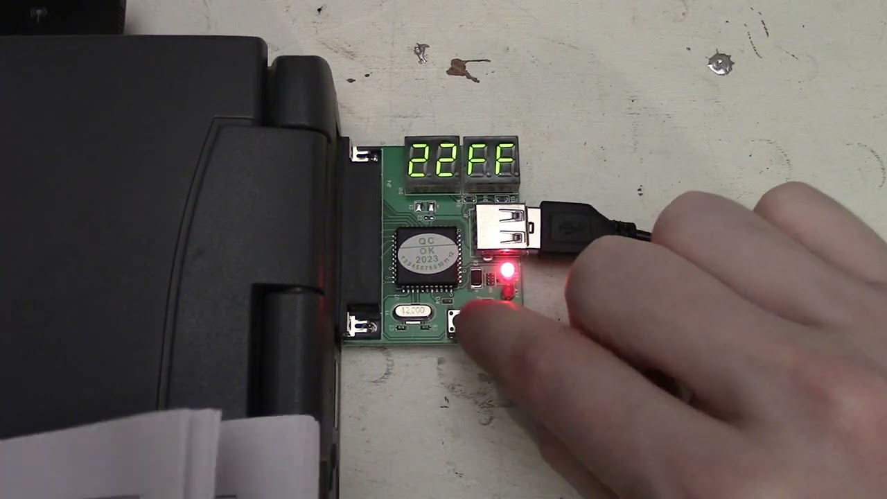PC BIOS POST Testing/Diagnostics Card (Parallel Port)