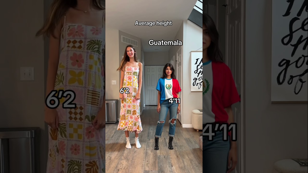 Average height of women around the world #tall #short