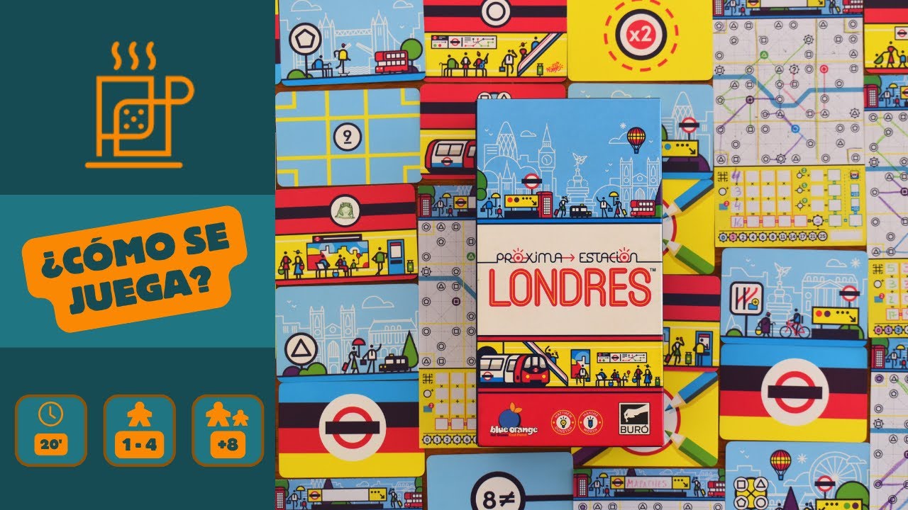 Próxima estación LONDRES 🚇✏️- TUTORIAL + PARTIDA COMPLETA - ¿Cómo se juega?