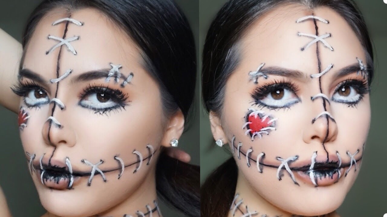 VooDoo Doll | Easy Halloween Makeup Tutorial | Mire_Graphic