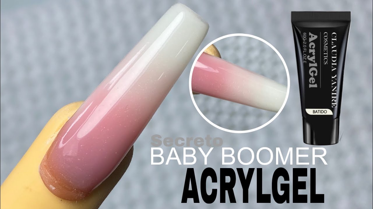 BABY BOOMER 💅⭐️ con ACRYLGEL Secreto para lograrlo en tres pasos