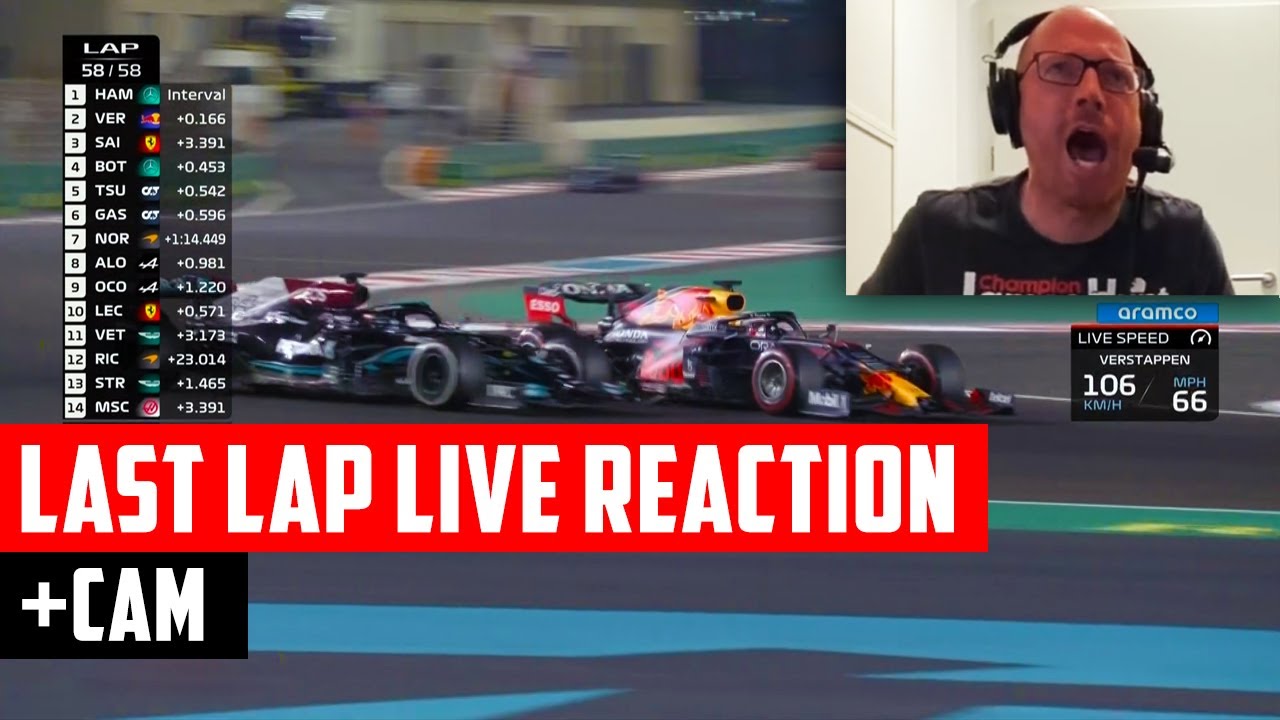 Slovak F1 Commentator Goes Wild | 2021 Abu Dhabi GP Final Lap | English Subtitles + Live Cam