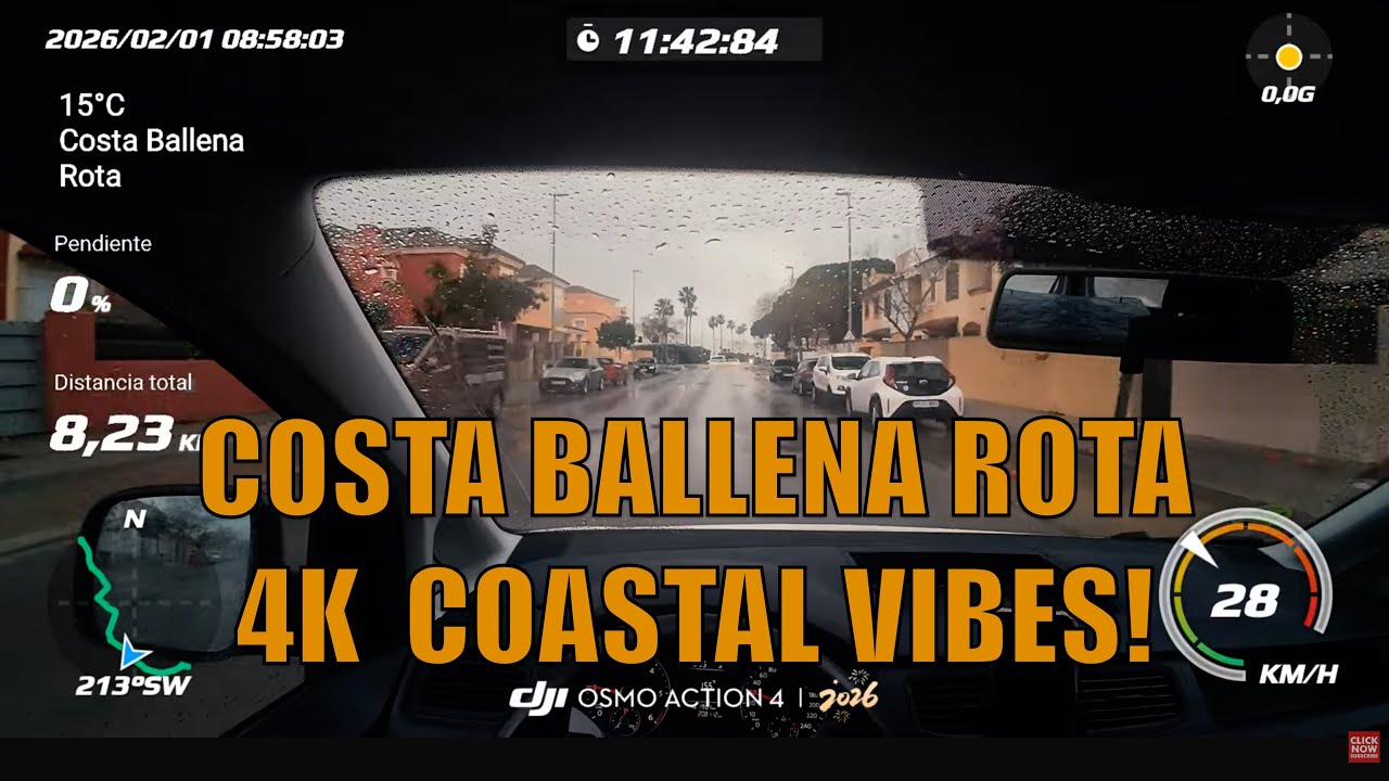 🚗📹 Costa Ballena Rota Drive Through 4K Cádiz Costa de la Luz Andalusia Spain Scenic Road Trip