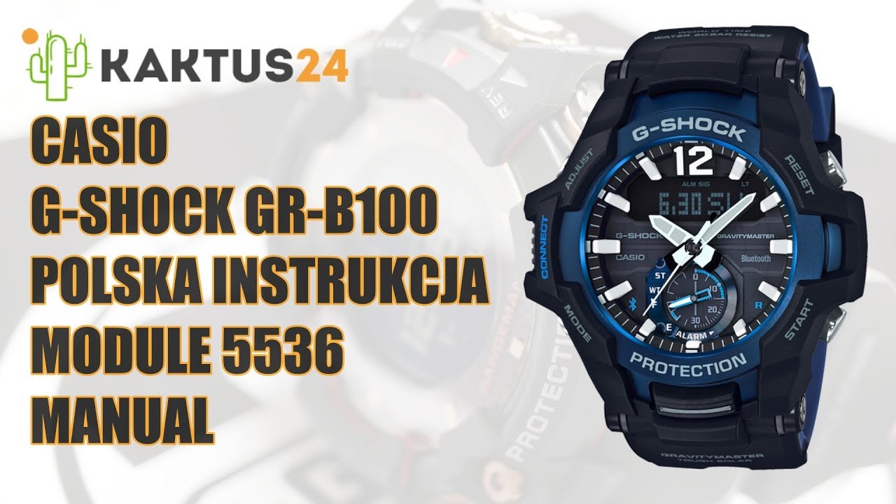 Jak Ustawić Casio G-Shock GR-B100 instrukcja obsługi po polsku