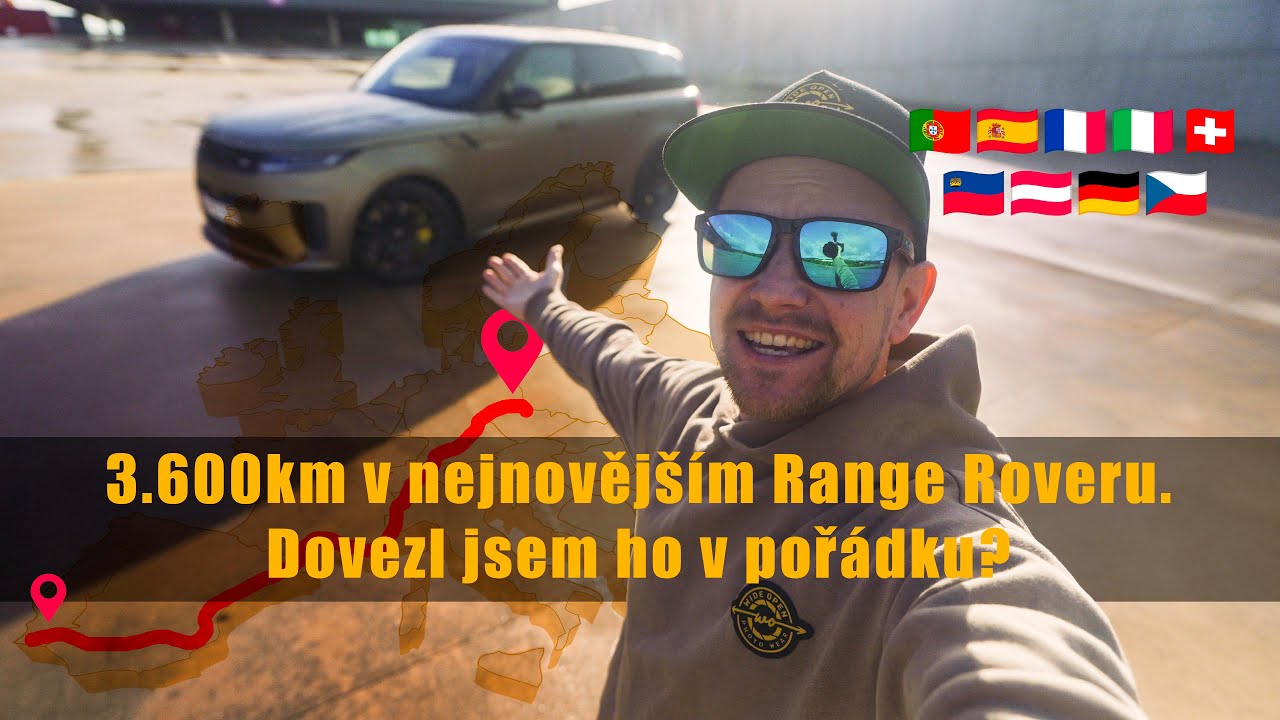 Roadtrip z Portugalska do Čech v RANGE ROVER SPORT SV