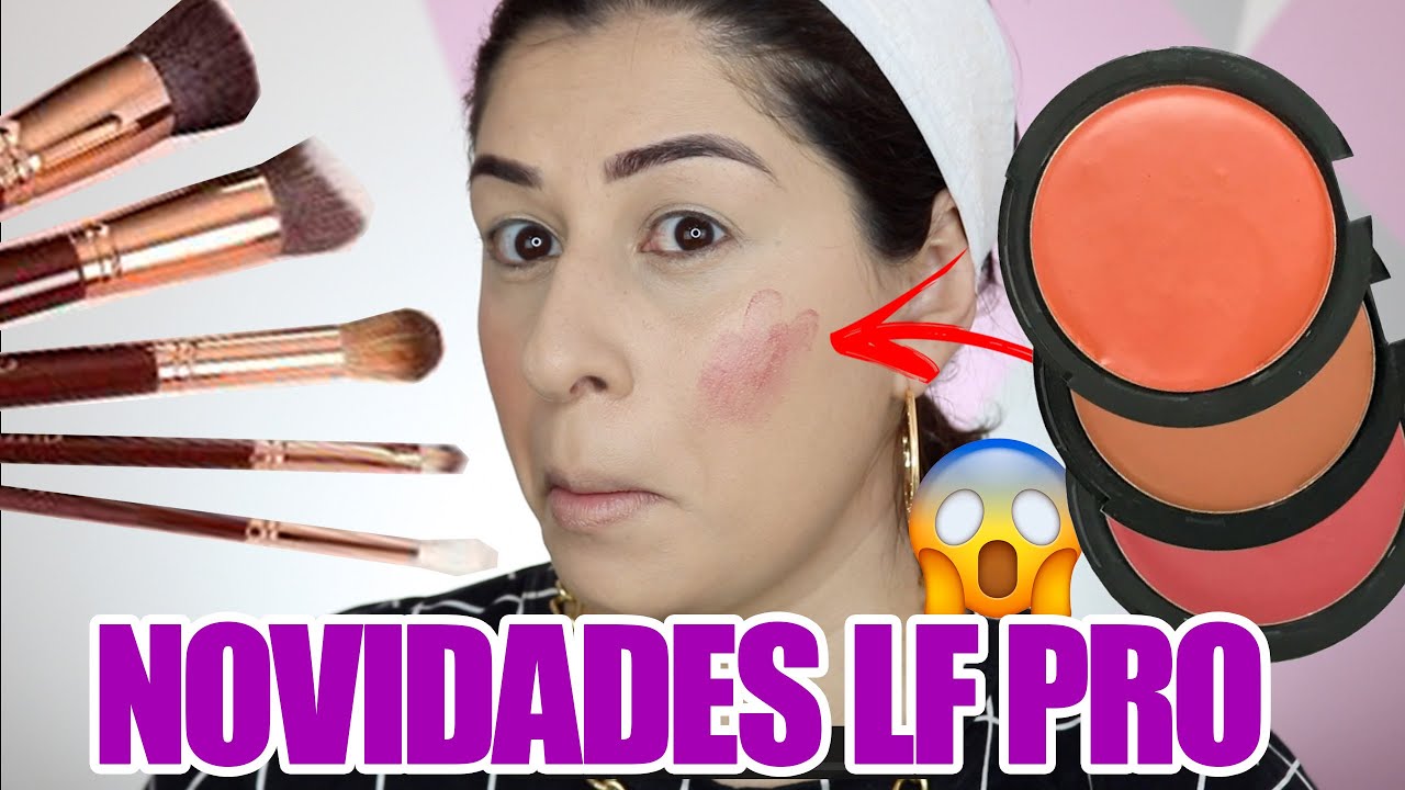 Testei as *NOVIDADES* da LFPRO - Blush Cremoso + Pincéis Individuais
