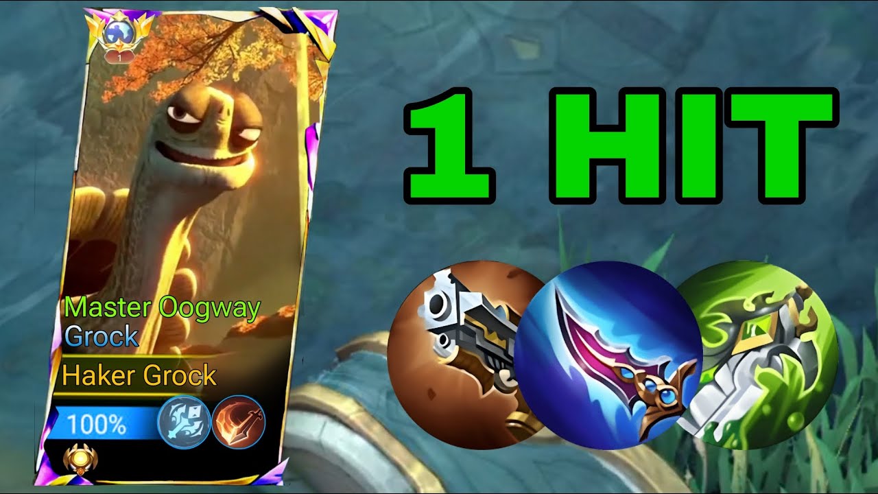 New Grock Attack Damage Build 2024!! TOTALLY INSANE - Mobile Legends