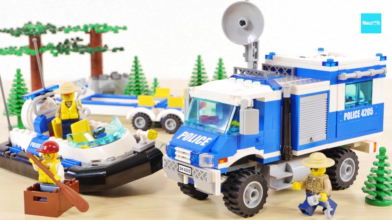 レゴ シティ ポリス指令トラックとポリスボート 4205 ／ LEGO Police Off-Road Command Centre Speed Build & Review