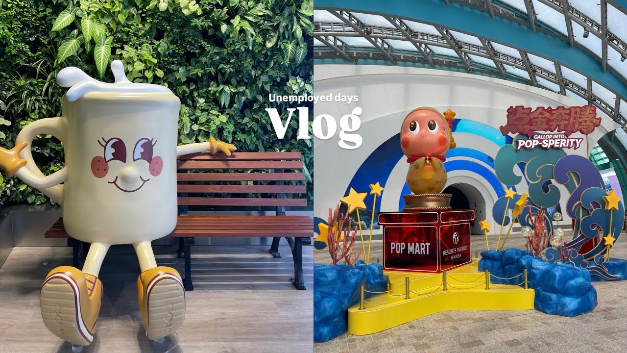 RWS Pop Mart Characters | Merlion Park | Didn’t pass the final interview | Coffee & Book