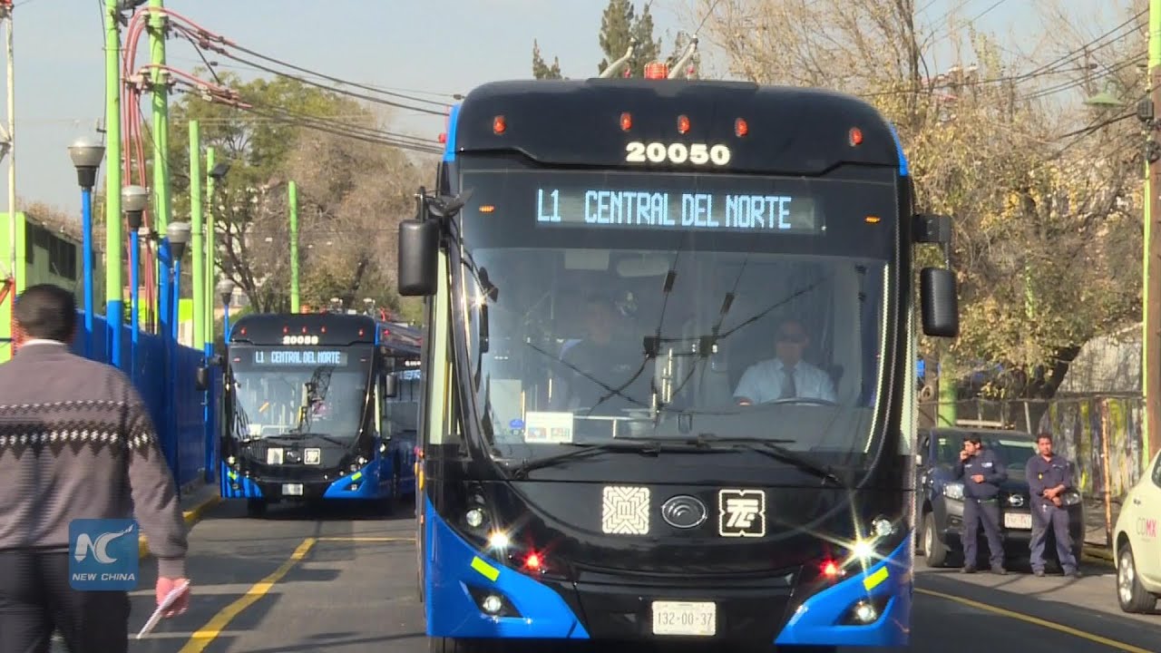 New Chinese trolleybuses helping make Mexico City cleaner
