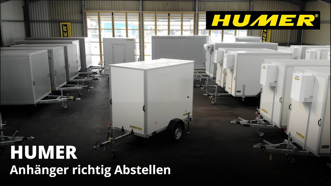 Anhänger richtig abstellen | HUMER Anhänger