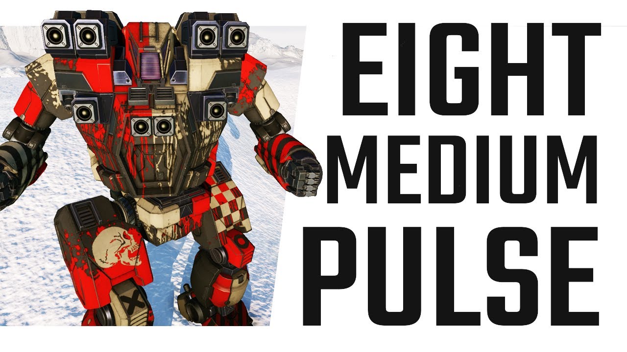 8x Medium Pulse Laser Hunchback IIC - Mechwarrior Online The Daily Dose #1064