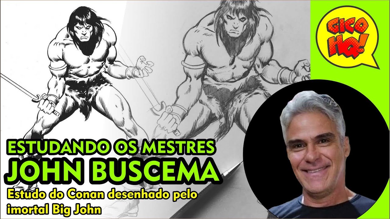 CURSO DESENHO DE SUPER-HERÓIS: desenhando CONAN (clássico)